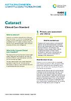 ACSQHC Cataract Clinical Care Standard Guide for Consumers