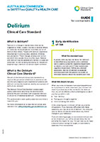 ACSQHC Delirium Clinical Care Standard