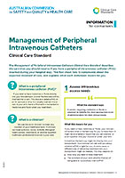 Management of Peripheral Intravenous Catheter Consumer Information