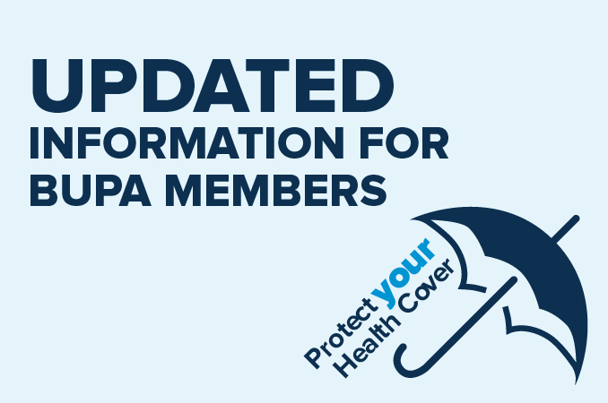 Updated information for Bupa members